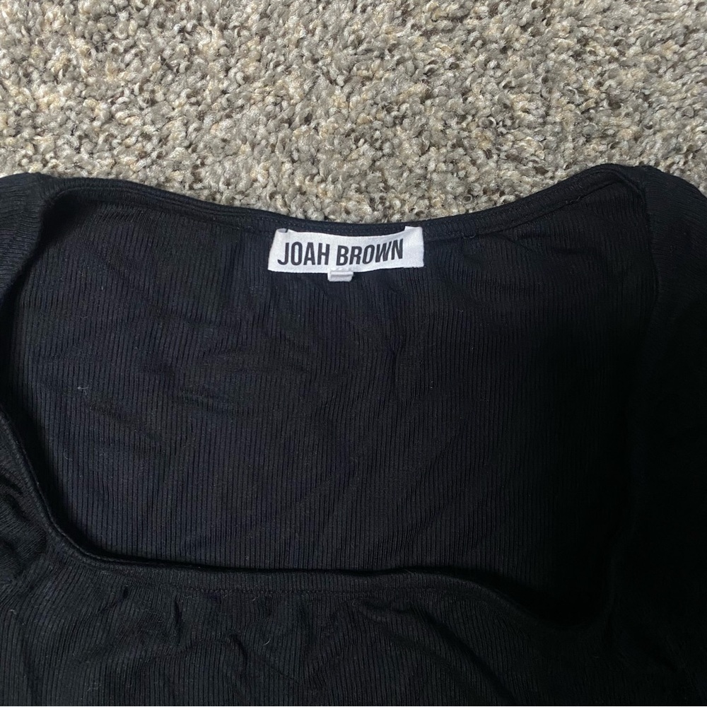 Joah Brown Black Long Sleeve Top - Picture 6 of 6